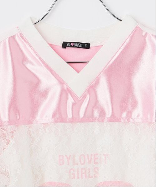 by LOVEiT(バイラビット)の「【ニコ☆プチ・Cuugal掲載】ガーリーナンバーTシャツ(Tシャツ/カットソー・キッズ・ピンク/ブラック/オフホワイト・140cm/150cm/160cm/120cm/130cm)」の5枚目の写真