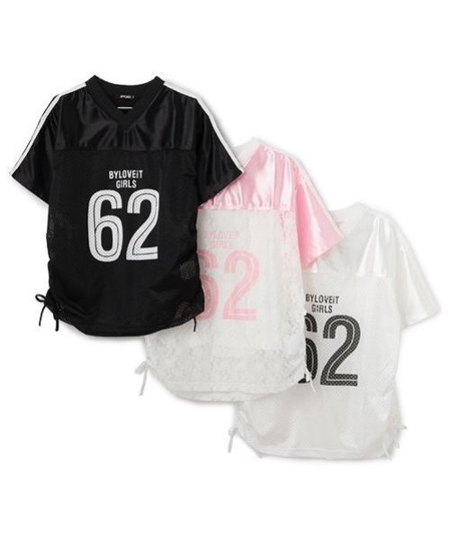 by LOVEiT(バイラビット)の「【ニコ☆プチ・Cuugal掲載】ガーリーナンバーTシャツ(Tシャツ/カットソー・キッズ・ピンク/ブラック/オフホワイト・140cm/150cm/160cm/120cm/130cm)」の16枚目の写真