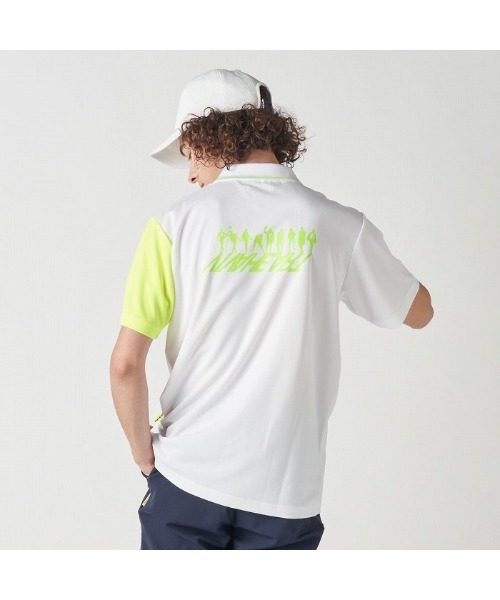 VIVA HEART(ビバハート)の「【VIVA HEART/GOLF】半袖配色カノコ半袖ポロ(ポロシャツ・メンズ・ライトグリーン/オフホワイト/ネイビー・50/48/52)」の5枚目の写真