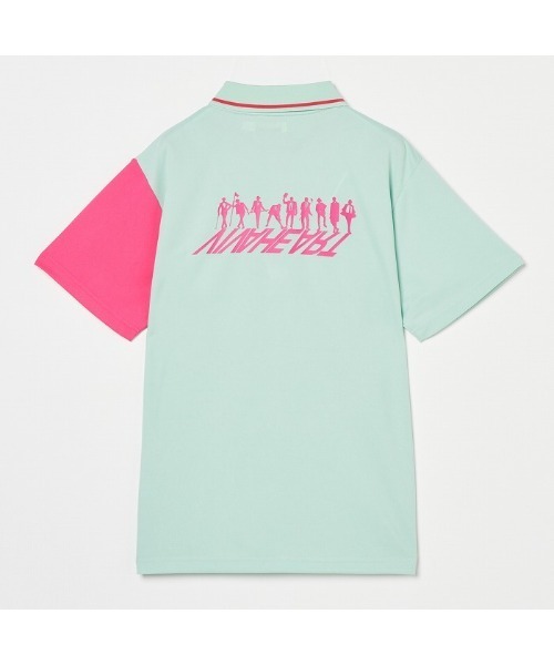 VIVA HEART(ビバハート)の「【VIVA HEART/GOLF】半袖配色カノコ半袖ポロ(ポロシャツ・メンズ・ライトグリーン/オフホワイト/ネイビー・50/48/52)」の9枚目の写真