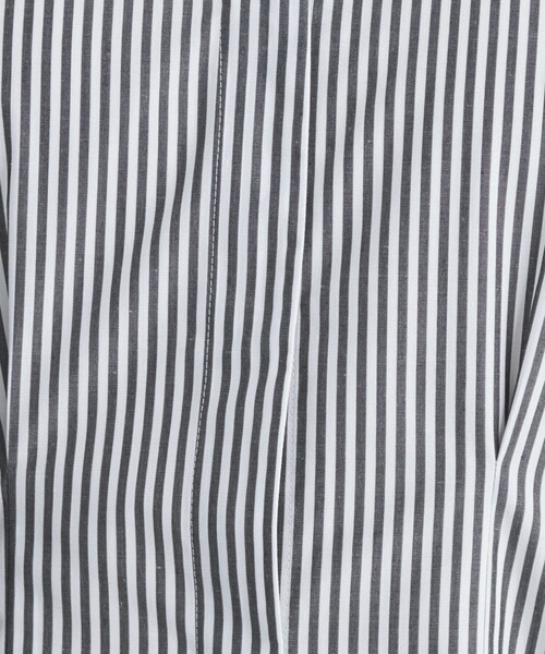 green label relaxing(グリーンレーベルリラクシング)の「ウエストフィット 5分袖 シャツ ワンピース -マシンウォッシャブル-(シャツワンピース・レディース・ベージュ/ダークグレー/その他1・FREE)」の21枚目の写真