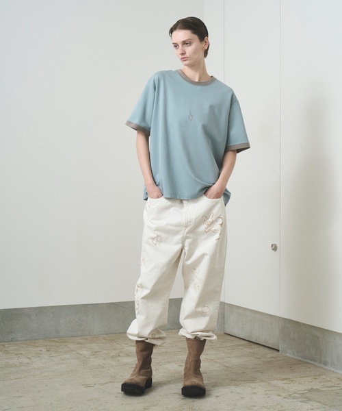 TROVE(トローヴ)の「RINGER TEE(Tシャツ/カットソー・メンズ・チャコールグレー/グレー系その他・1/3)」の17枚目の写真