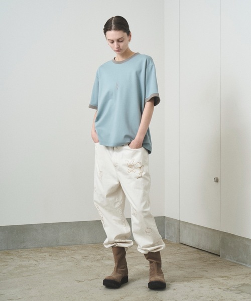 TROVE(トローヴ)の「RINGER TEE(Tシャツ/カットソー・メンズ・チャコールグレー/グレー系その他・1/3)」の18枚目の写真