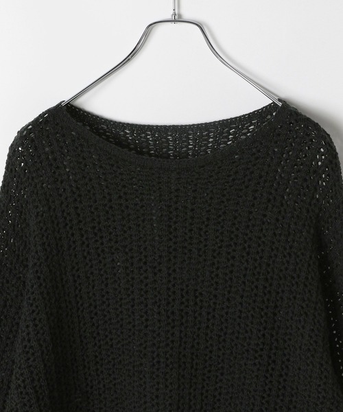 LEPSIM(レプシィム)の「5ゲージテープヤーンチュニック 243139(ニット/セーター・レディース・ライトブルー/ブラック/キナリ/レンガ・FREE)」の15枚目の写真