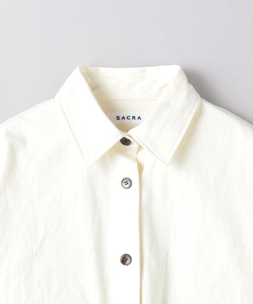 SACRA(サクラ)の「<SACRA>シャツジャケット(シャツ/ブラウス・レディース・オフホワイト・38)」の3枚目の写真
