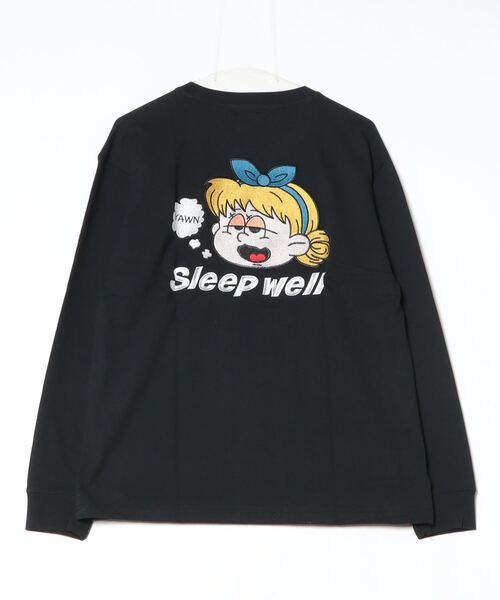 MEMENTISM(メメントイズム)の「オーバーサイズ 刺繍 ロングTシャツ 綿100%/embroidery oversize T-shirt(Tシャツ/カットソー・メンズ・ブラックミックス/その他13/ブラック系その他5/ホワイト/ブラック/その他2・MEDIUM/SMALL/X-LARGE/LARGE)」の14枚目の写真