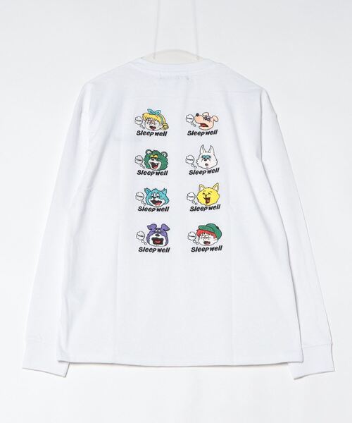 MEMENTISM(メメントイズム)の「オーバーサイズ 刺繍 ロングTシャツ 綿100%/embroidery oversize T-shirt(Tシャツ/カットソー・メンズ・ブラックミックス/その他13/ブラック系その他5/ホワイト/ブラック/その他2・MEDIUM/SMALL/X-LARGE/LARGE)」の16枚目の写真