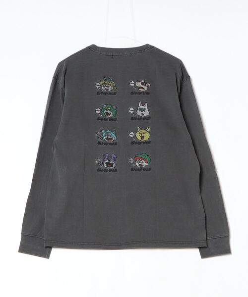 MEMENTISM(メメントイズム)の「オーバーサイズ 刺繍 ロングTシャツ 綿100%/embroidery oversize T-shirt(Tシャツ/カットソー・メンズ・ブラックミックス/その他13/ブラック系その他5/ホワイト/ブラック/その他2・MEDIUM/SMALL/X-LARGE/LARGE)」の17枚目の写真