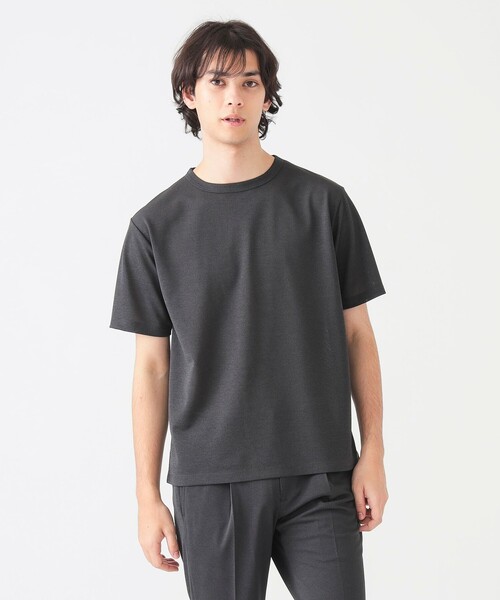 B:MING by BEAMS（ビーミングバイビームス）の「Breeze Cool(R) メッシュ Tシャツ (セットアップ対応)（Tシャツ/カットソー・メンズ・チャコールグレー/ネイビー・LARGE/MEDIUM/X-LARGE/SMALL）」の3枚目の写真