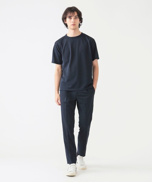 B:MING by BEAMS（ビーミングバイビームス）の「Breeze Cool(R) メッシュ Tシャツ (セットアップ対応)（Tシャツ/カットソー・メンズ・チャコールグレー/ネイビー・LARGE/MEDIUM/X-LARGE/SMALL）」の6枚目の写真