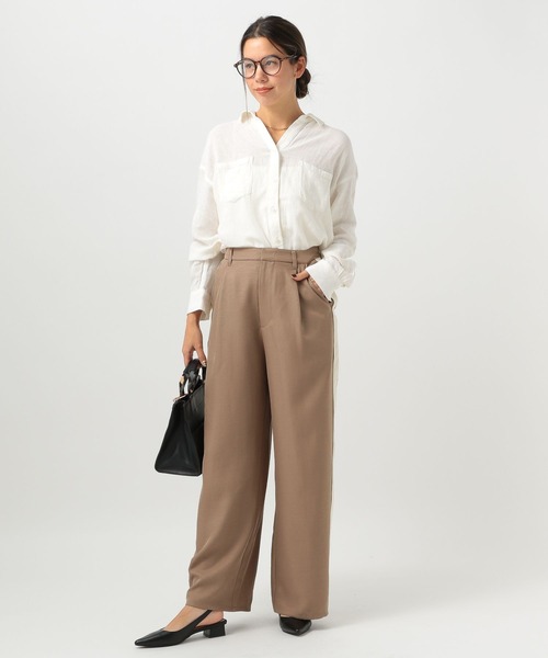 セール】[簡単ブラウジング仕様]リネンシャツ（シャツ/ブラウス