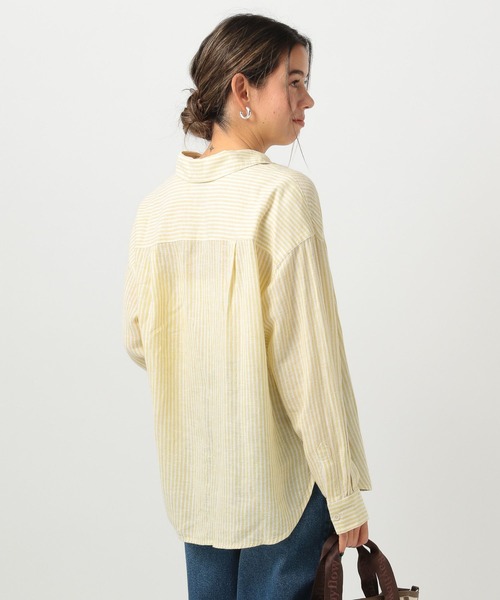 花ページ セール】[簡単ブラウジング仕様]リネンシャツ（シャツ/ブラウス