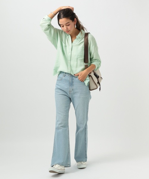 セール】[簡単ブラウジング仕様]リネンシャツ（シャツ/ブラウス