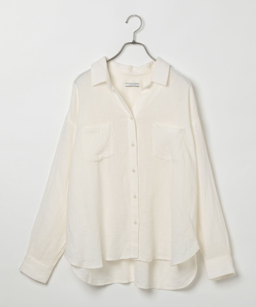 セール】[簡単ブラウジング仕様]リネンシャツ（シャツ/ブラウス