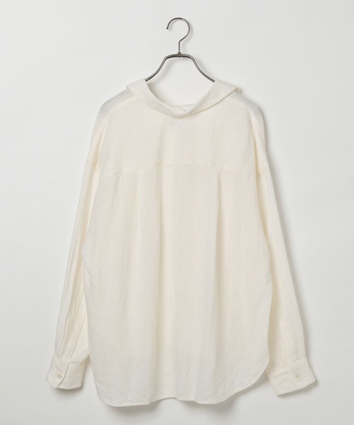 セール】[簡単ブラウジング仕様]リネンシャツ（シャツ/ブラウス