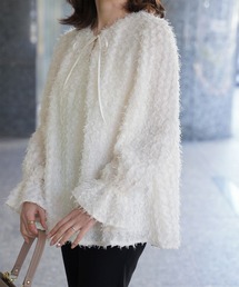 2way フェザー ブラウス HUIT