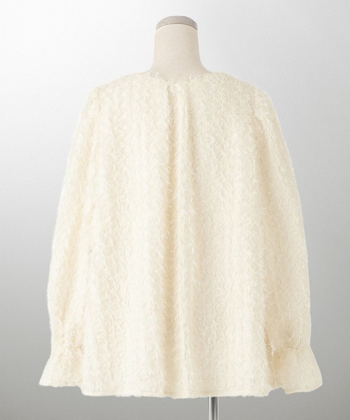 HUIT bouquet(ユイット)の「2way フェザー ブラウス HUIT(シャツ/ブラウス・レディース・ブラック/アイボリー・M)」の11枚目の写真