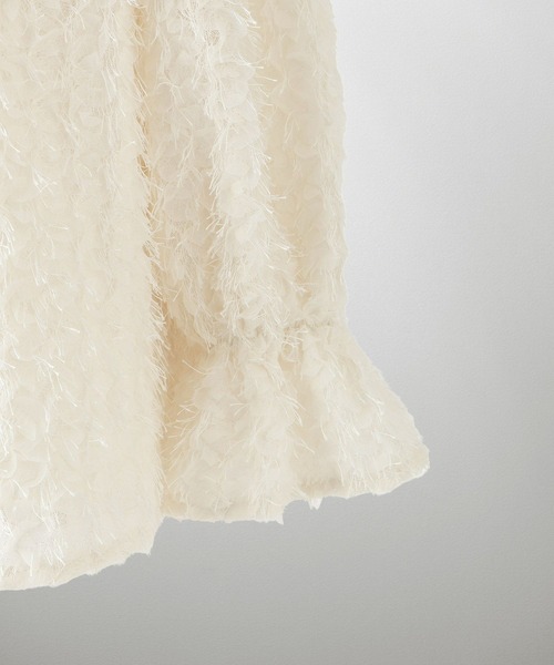 HUIT bouquet(ユイット)の「2way フェザー ブラウス HUIT(シャツ/ブラウス・レディース・ブラック/アイボリー・M)」の15枚目の写真