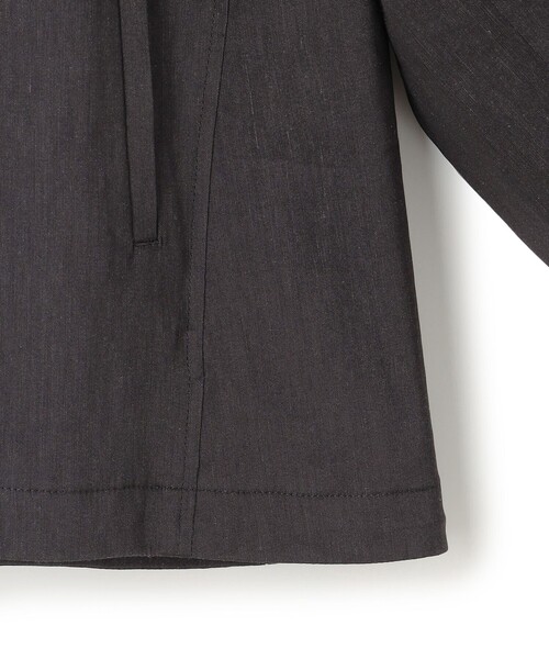 セール】【洗える】リネンレーヨンストレッチ ブルゾン（ブルゾン