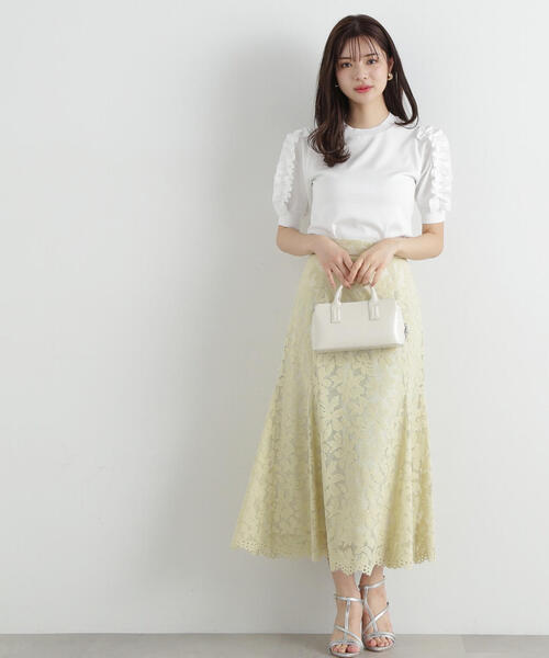 PROPORTION BODY DRESSING（プロポーションボディドレッシング）の「フリルスリーブニット / 1215170400（ニット/セーター・レディース・ホワイト/ネイビー/ブルー・FREE）」の9枚目の写真