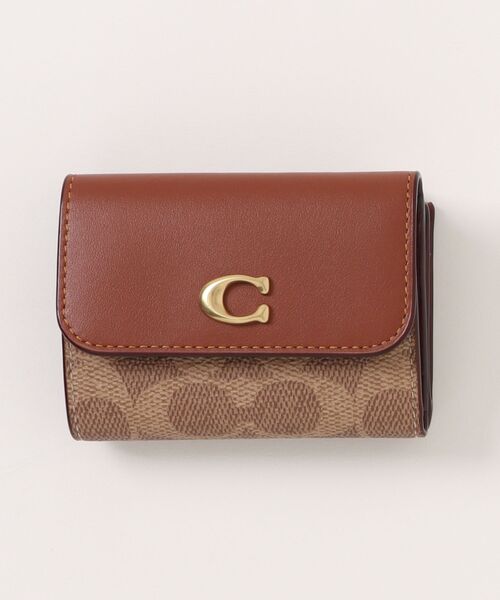 COACH(コーチ)の「エッセンシャル カード ホルダー ウォレット・シグネチャー キャンバス(財布・レディース・ブラウン系その他・ONE)」の7枚目の写真