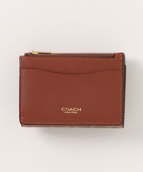 COACH(コーチ)の「エッセンシャル カード ホルダー ウォレット・シグネチャー キャンバス(財布・レディース・ブラウン系その他・ONE)」の6枚目の写真