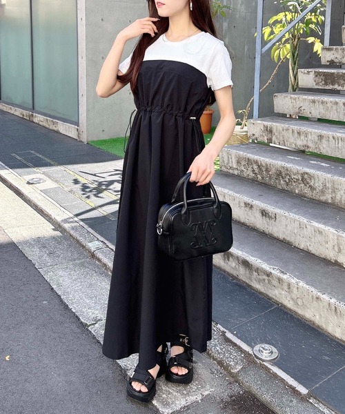 セール】【WEB限定】ビスチェドッキングワンピース（ワンピース