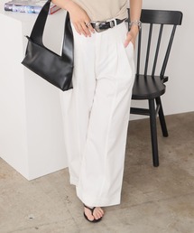 ROOPTOKYO | ベーシック セミワイドスラックス ワイドパンツ(スラックス)