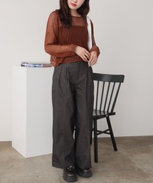 ROOPTOKYO | ベーシック セミワイドスラックス ワイドパンツ(スラックス)