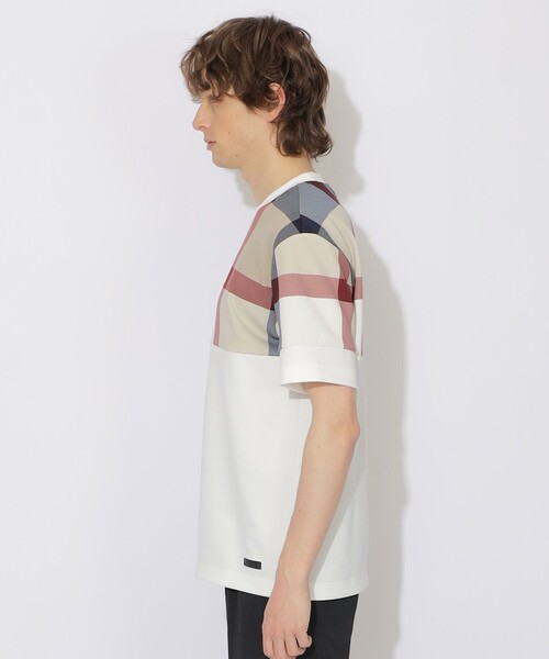 BLACK LABEL CRESTBRIDGE(ブラックレーベル・クレストブリッジ)の「【WEB・一部店舗限定】パネルクレストブリッジチェックTシャツ(Tシャツ/カットソー・メンズ・ブラック/オフホワイト・XL/L)」の11枚目の写真