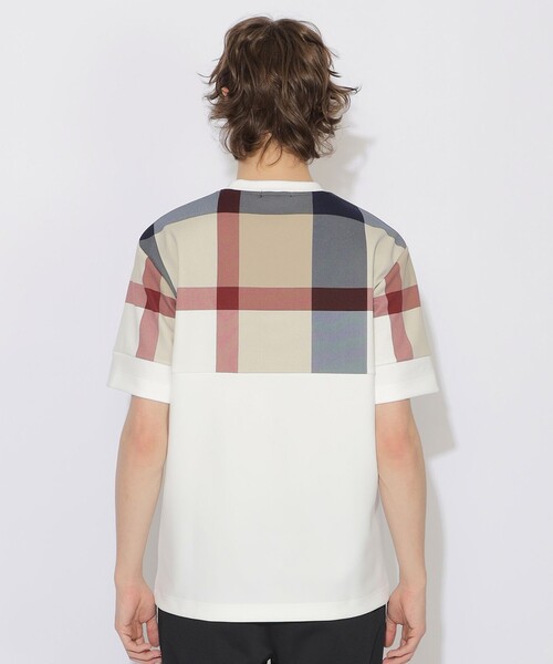 BLACK LABEL CRESTBRIDGE(ブラックレーベル・クレストブリッジ)の「【WEB・一部店舗限定】パネルクレストブリッジチェックTシャツ(Tシャツ/カットソー・メンズ・ブラック/オフホワイト・XL/L)」の10枚目の写真