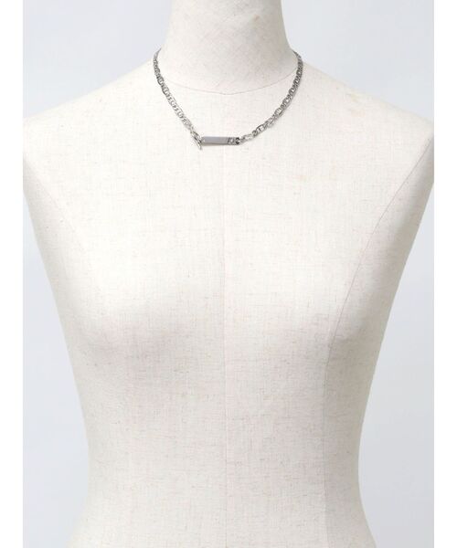 MURUA（ムルーア）の「Mプレートチェーンネックレス（ネックレス・レディース・シルバー・FREE）」の7枚目の写真