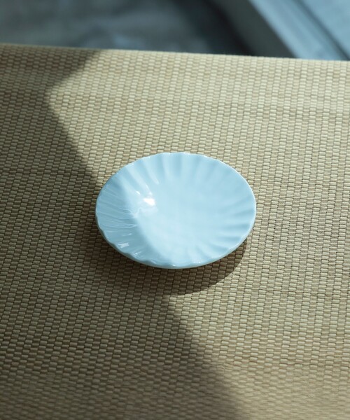 九州のうつわ展】祐工窯 / 阿部眞士 白磁鎬手 4寸皿（食器