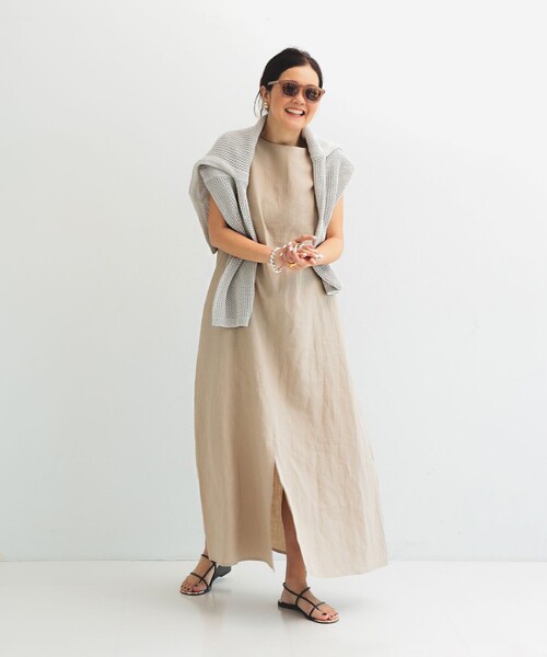 デミルクスビームス　 ワンピース リネン 2WAY ワンピース .M Demi-Luxe BEAMS（デミルクス ビームス）の「リネン 2WAY ワンピース