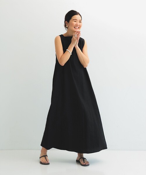 美品　デパリエ　リネンワンピース　36 ホワイト　BEAMS 美品 デパリエ リネンワンピース 36 ホワイト BEAMS - メルカリ