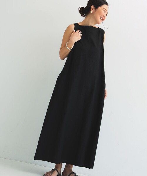 Demi-Luxe BEAMSデミルクスビームスリネンワンピース36美品 Demi-Luxe BEAMS（デミルクス ビームス）の「Demi-Luxe BEAMS