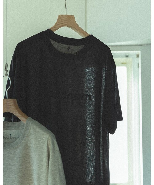 mont-bell（モンベル）の「【別注】mont-bell /  ロゴ プリント Tシャツ（Tシャツ/カットソー・メンズ・ダークグレー/ホワイト/ライトグレー/ブルー・SMALL/MEDIUM/LARGE/X-LARGE）」の22枚目の写真