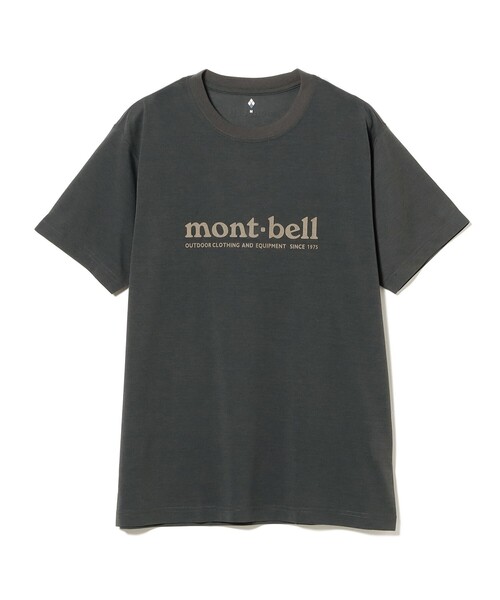最終決算 別注】mont-bell / UVカット 吸水速乾 Tシャツ プリント ロゴ トップス