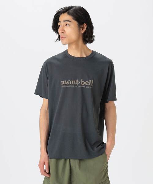 mont-bell（モンベル）の「【別注】mont-bell /  ロゴ プリント Tシャツ（Tシャツ/カットソー・メンズ・ダークグレー/ホワイト/ライトグレー/ブルー・SMALL/MEDIUM/LARGE/X-LARGE）」の5枚目の写真