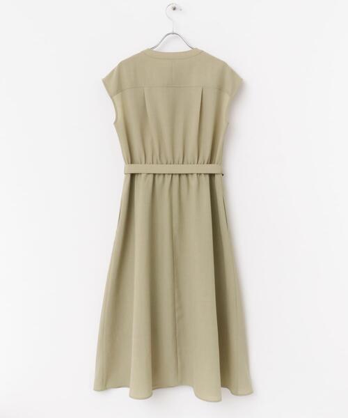 URBAN RESEARCH ROSSO WOMEN（アーバンリサーチ　ロッソ）の「『UR TECH DRYLUXE』ポケットデザインワンピース（ワンピース・レディース・ブルー/チャコールグレー/ライトベージュ・FREE）」の12枚目の写真