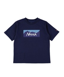 NANGA（ナンガ）の「ECO HYBRID BOX LOGO KIDS TEE/エコハイブリッドボックスロゴキッズティー(キッズ)（Tシャツ/カットソー）」