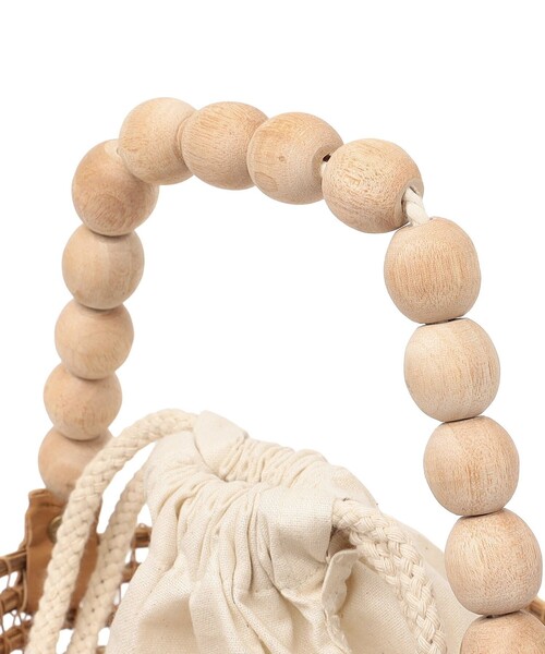 SHIPS any（シップス エニィ）の「TARANGO: ボール ハンドル バケツ カゴ バッグ（かごバッグ・レディース・ベージュ・ONE SIZE）」の10枚目の写真