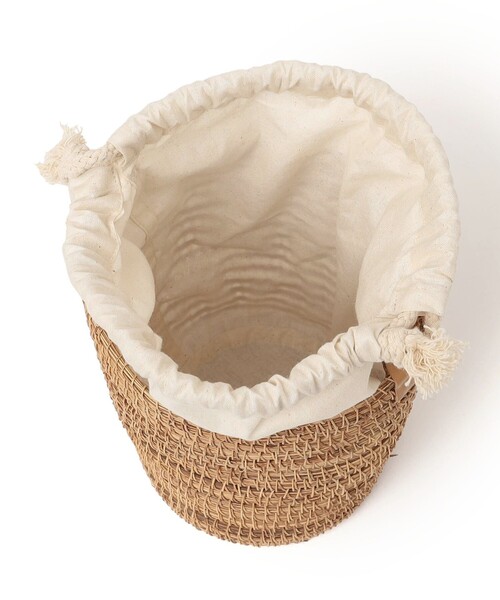 SHIPS any（シップス エニィ）の「TARANGO: ボール ハンドル バケツ カゴ バッグ（かごバッグ・レディース・ベージュ・ONE SIZE）」の11枚目の写真