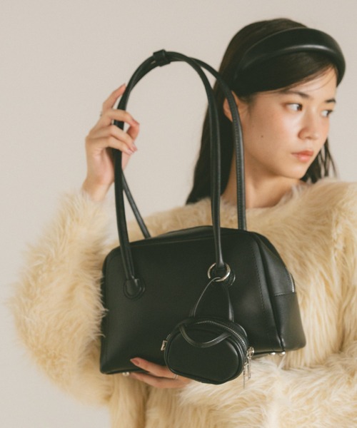 9/1までみゅう様お取り置き中【vanessabruno】 ボストンバッグ ロングハンドルミニポーチボストンバッグ（ショルダーバッグ