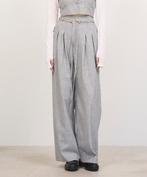 【Nora Lily】「elle」High & Low 2way Rise Pants