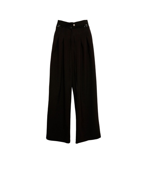 Nora Lily elle(ノラリリーエル)の「【Nora Lily】「elle」High & Low 2way Rise Pants(その他パンツ・レディース・ブラック/ヘザーグレー・FREE)」の8枚目の写真