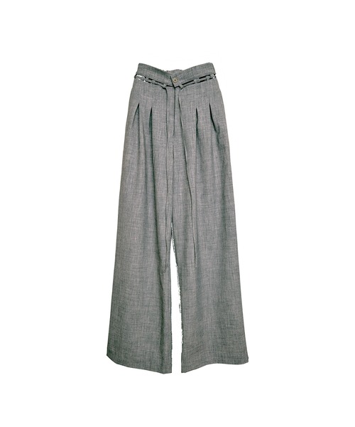 Nora Lily elle(ノラリリーエル)の「【Nora Lily】「elle」High & Low 2way Rise Pants(その他パンツ・レディース・ブラック/ヘザーグレー・FREE)」の14枚目の写真