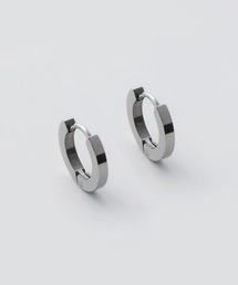 WYZ surgical stainless | 【 金属アレルギー対応 】シンプルフープピアス サージカルステンレス (両耳用) 直径13mm, 幅2mm(ピアス(両耳用))