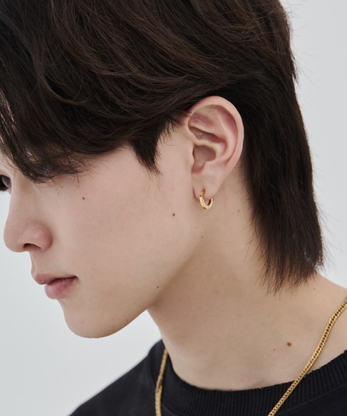 セール】【 金属アレルギー対応 】シンプルフープピアス