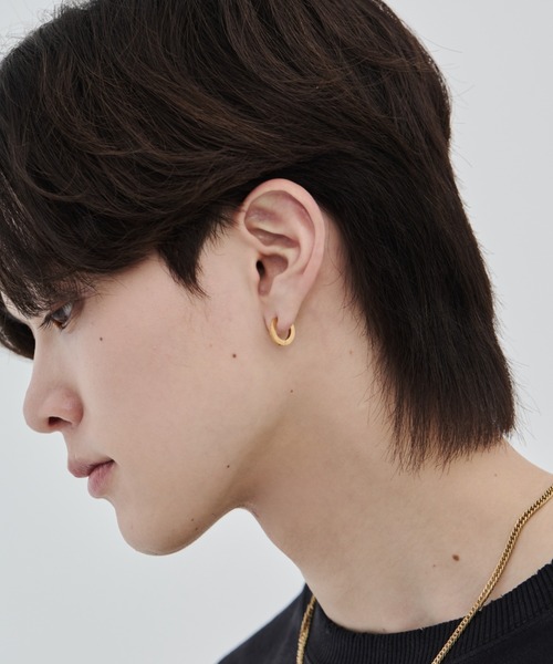 セール】【 金属アレルギー対応 】シンプルフープピアス